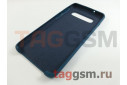 Задняя накладка для Samsung G973FD Galaxy S10 (силикон, синий космос), ориг