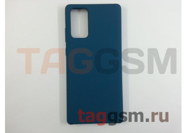 Задняя накладка для Samsung N980 Galaxy Note 20 (силикон, синий космос) ориг