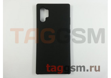 Задняя накладка для Samsung N976F Galaxy Note 10 Plus (силикон, черная) ориг