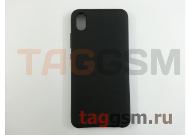 Задняя накладка для Xiaomi Redmi 7A (силикон, черная) ориг