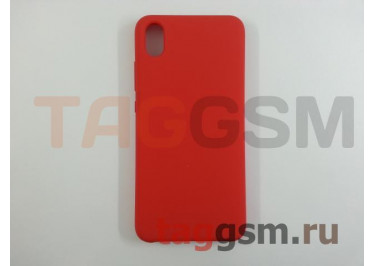 Задняя накладка для Xiaomi Redmi 7A (силикон, красная) ориг