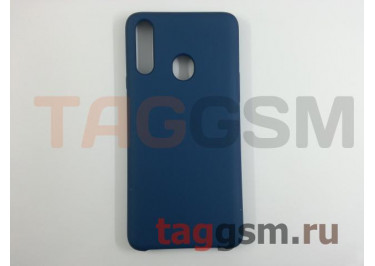 Задняя накладка для Samsung A20s / A207 Galaxy A20s (2019) (силикон, синяя), ориг