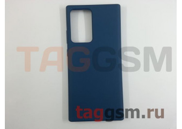 Задняя накладка для Samsung N985F Galaxy Note 20 Ultra (силикон, синяя), ориг