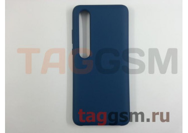 Задняя накладка для Xiaomi Mi 10 /  Mi 10 Pro (силикон, синяя), ориг