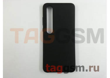 Задняя накладка для Xiaomi Mi 10 /  Mi 10 Pro (силикон, черная), ориг