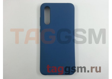 Задняя накладка для Xiaomi Mi 9 Lite / Mi CC9 (силикон, синяя), ориг