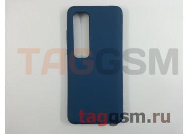 Задняя накладка для Xiaomi Mi 10 Ultra (силикон, синяя), ориг