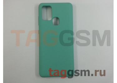 Задняя накладка для Samsung A21s / A217 Galaxy A21s (2020) (силикон, синее море), ориг