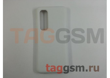 Задняя накладка для Xiaomi Mi Note 10 Lite (силикон, белая), ориг