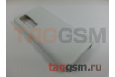 Задняя накладка для Xiaomi Mi Note 10 Lite (силикон, белая), ориг