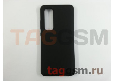 Задняя накладка для Xiaomi Mi Note 10 Lite (силикон, черная), ориг