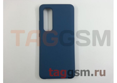 Задняя накладка для Xiaomi Mi Note 10 Lite (силикон, синяя), ориг