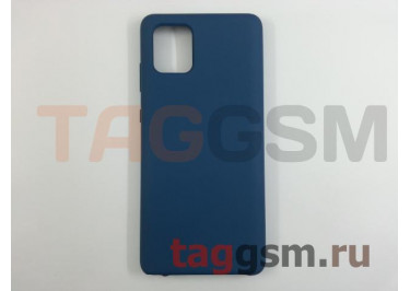 Задняя накладка для Samsung N770 / AN815F / Galaxy Note10 Lite / Galaxy A81(силикон, синяя), ориг