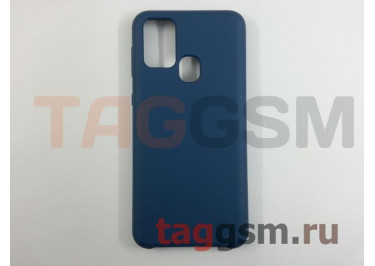 Задняя накладка для Samsung M31 / M315 Galaxy M31 (силикон, синяя), ориг