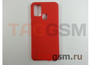 Задняя накладка для Samsung M31 / M315 Galaxy M31 (силикон, красная), ориг