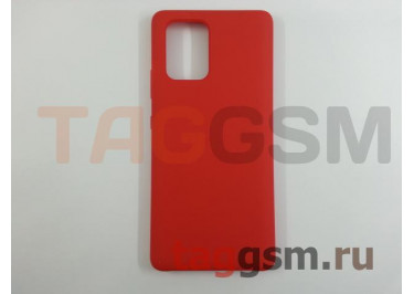 Задняя накладка для Samsung G770 Galaxy S10 Lite / A91 / M90s (силикон, красная) ориг