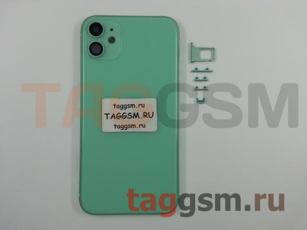 Задняя крышка для iPhone 11 (зеленый) в сборе, ориг