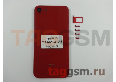 Задняя крышка для iPhone SE (2020) (красный) в сборе, ориг