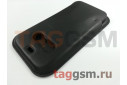 Кожаный чехол-конверт для iPhone 12 / 12 Pro (черный) MagSafe