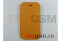 Кожаный чехол-конверт для iPhone 12 / 12 Pro (желтый) MagSafe