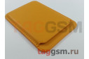 Кожаный чехол-бумажник для iPhone 12 / 12 Pro / 12 Pro Max / 12 Mini / 13 / 13Pro / 13Pro Max / 13Mini (желтый) MagSafe