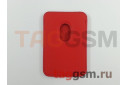 Кожаный чехол-бумажник для iPhone 12 / 12 Pro / 12 Pro Max / 12 Mini / 13 / 13Pro / 13Pro Max / 13Mini (красный) MagSafe