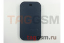 Кожаный чехол-конверт для iPhone 12 / 12 Pro (темно-синий) MagSafe
