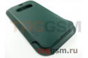 Кожаный чехол-конверт для iPhone 12 / 12 Pro (темно-зеленый) MagSafe