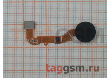Шлейф для Xiaomi Redmi 9 + сканер отпечатка пальца (черный)
