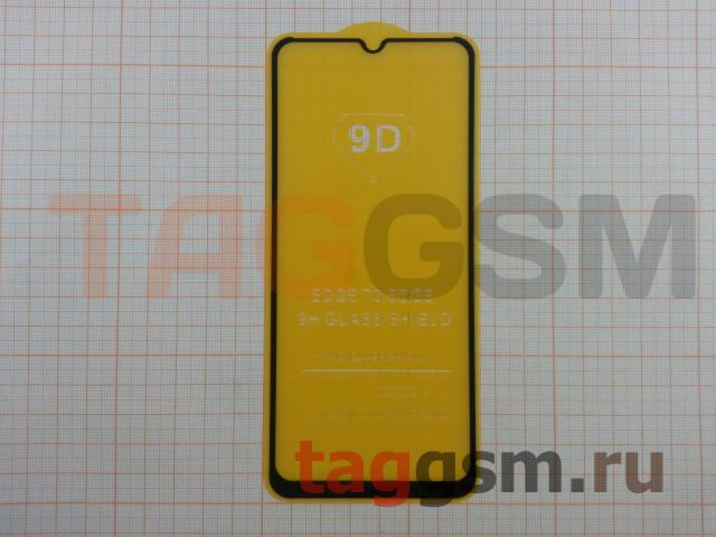 Пленка / стекло на дисплей для Realme C11 / C11 2021 / C15 / C20 / C21 /  C21Y / C25 / C25S / C25Y / C3 / Narzo 30A / Narzo 50A / Narzo 50i (Gorilla  Glass) 5D (черный) техпак