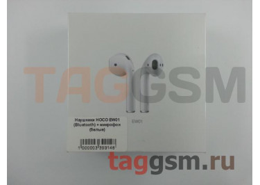 Наушники HOCO EW01 (Bluetooth) + микрофон (белые)