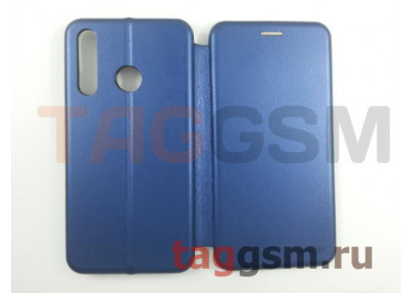 Сумка футляр-книга для Huawei Honor 10i (экокожа, с силиконовым креплением, на магните, синяя (PREMIUM)) Faison