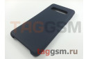 Задняя накладка для Samsung G973FD Galaxy S10 (силикон, темно-синяя), ориг
