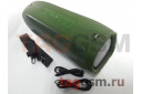 Колонка портативная (Bluetooth+AUX+USB+MicroSD+TWS+TF+IPX6+подсветка) (зеленая) Hopestar, A6 PARTY