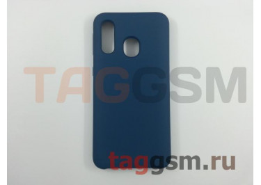Задняя накладка для Samsung A40 / A405 Galaxy A40 (2019) (силикон, темно-синяя), ориг