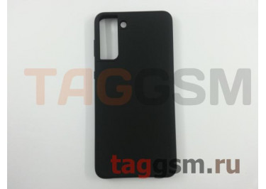 Задняя накладка для Samsung G996 Galaxy S21 Plus (2021) (силикон, черная)  ориг