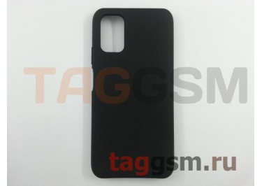 Задняя накладка для Xiaomi Poco M3 (силикон, черная), ориг
