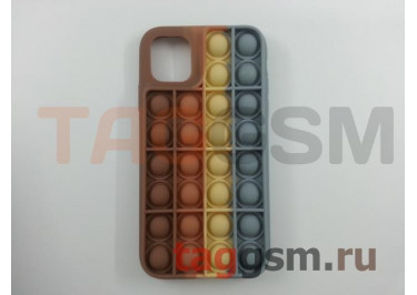 Задняя накладка для iPhone 11 (силикон, матовая, №9 (Pop It))