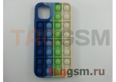 Задняя накладка для iPhone 11 (силикон, матовая, №6 (Pop It))