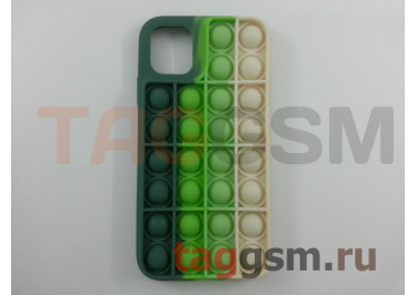 Задняя накладка для iPhone 11 (силикон, матовая, №3 (Pop It))