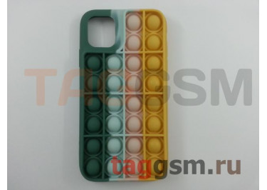 Задняя накладка для iPhone 11 (силикон, матовая, №1 (Pop It))