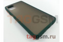 Задняя накладка для Samsung M515F Galaxy M51 (силикон, матовая, зеленая, оранжевые кнопки)