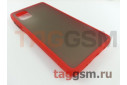 Задняя накладка для Samsung M515F Galaxy M51 (силикон, матовая, красная, черные кнопки)