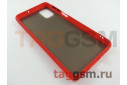 Задняя накладка для Samsung M515F Galaxy M51 (силикон, матовая, красная, черные кнопки)