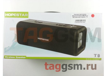Колонка портативная (Bluetooth+AUX+USB+Micro SD) (красная) Hopestar, T9