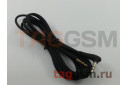 Аудио-кабель aux угловой с силиконовым покрытием черный, 2м HOCO UPA14