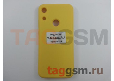 Задняя накладка для Huawei Honor 8A / Y6S / Y6 (2019) (силикон, желтая), ориг