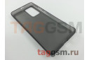 Задняя накладка для Huawei P40 Pro / P40 Pro Plus (силикон, прозрачная, черная, с матовой окантовкой (Light Series)) Faison
