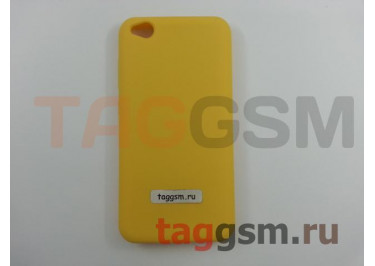 Задняя накладка для Xiaomi Redmi Go (силикон, желтая), ориг