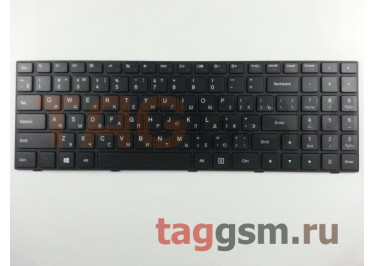 Клавиатура для ноутбука Lenovo IdeaPad 100 / 100-15 / 100-15IBY / B50-10 (черный) с рамкой, короткий кабель,(горизонтальный Enter)